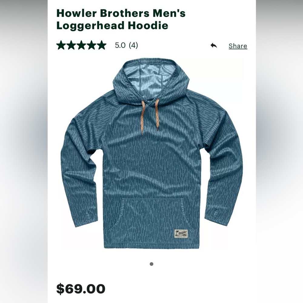 Howler Brothers Men’s Loggerhead Hoodie